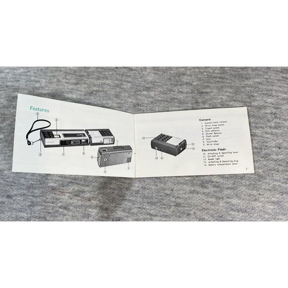Haminex Instruction Book Pocket Camera 110 IEF with Integrated Electronic Flash - Picture 3 of 5